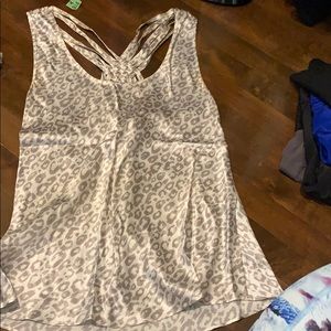 Banana Republic Leopard Silk top